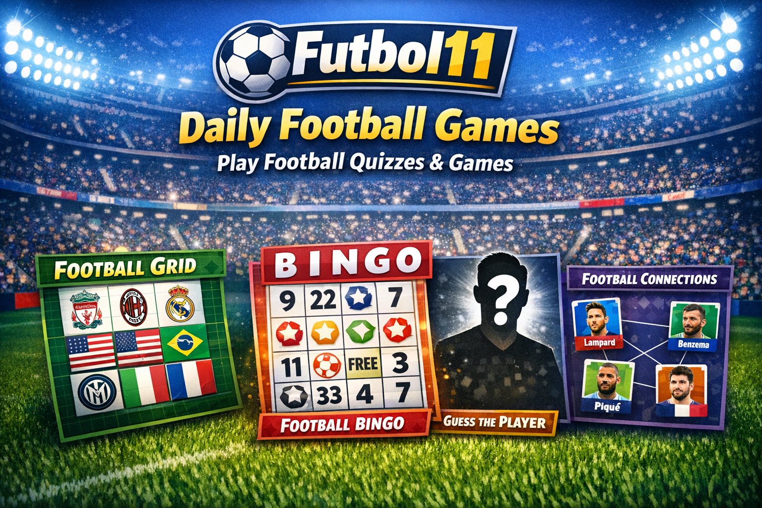 Futbol11 Daily Football Games Grid Bingo Wordle Connections